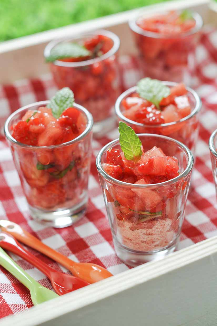 Tartare de fraises et pastèque à la menthe : Découvrez nos recettes