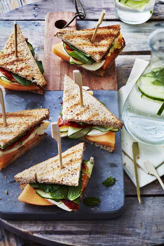 Mini club sandwich melon, chorizo et mozzarella : Découvrez nos recettes