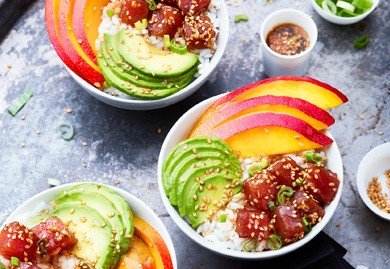 Poke bowl mangue-avocat