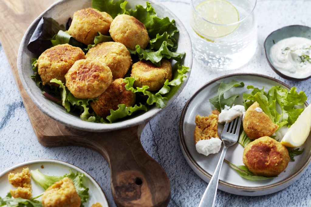 Falafels aux restes de légumes carotte, céleri, persil, graines de sésame