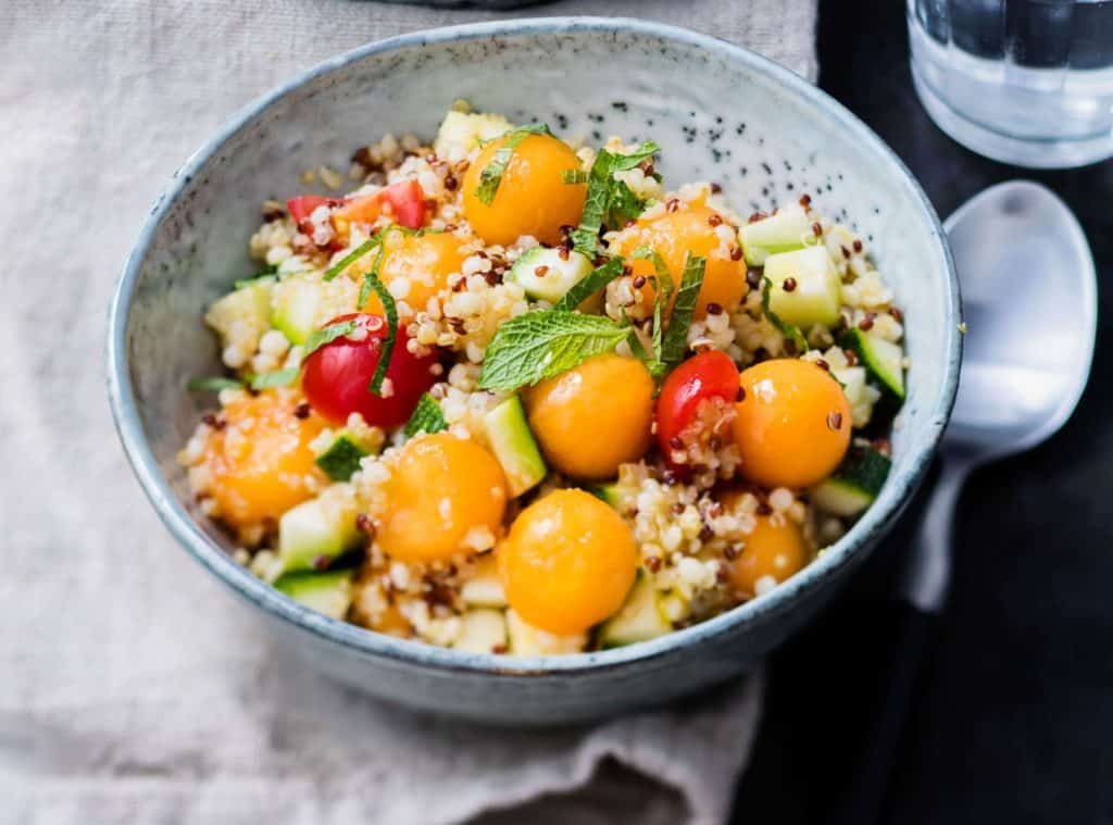 salade de quinoa au melon