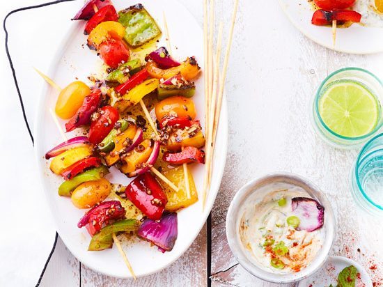 Brochettes de légumes au barbecue