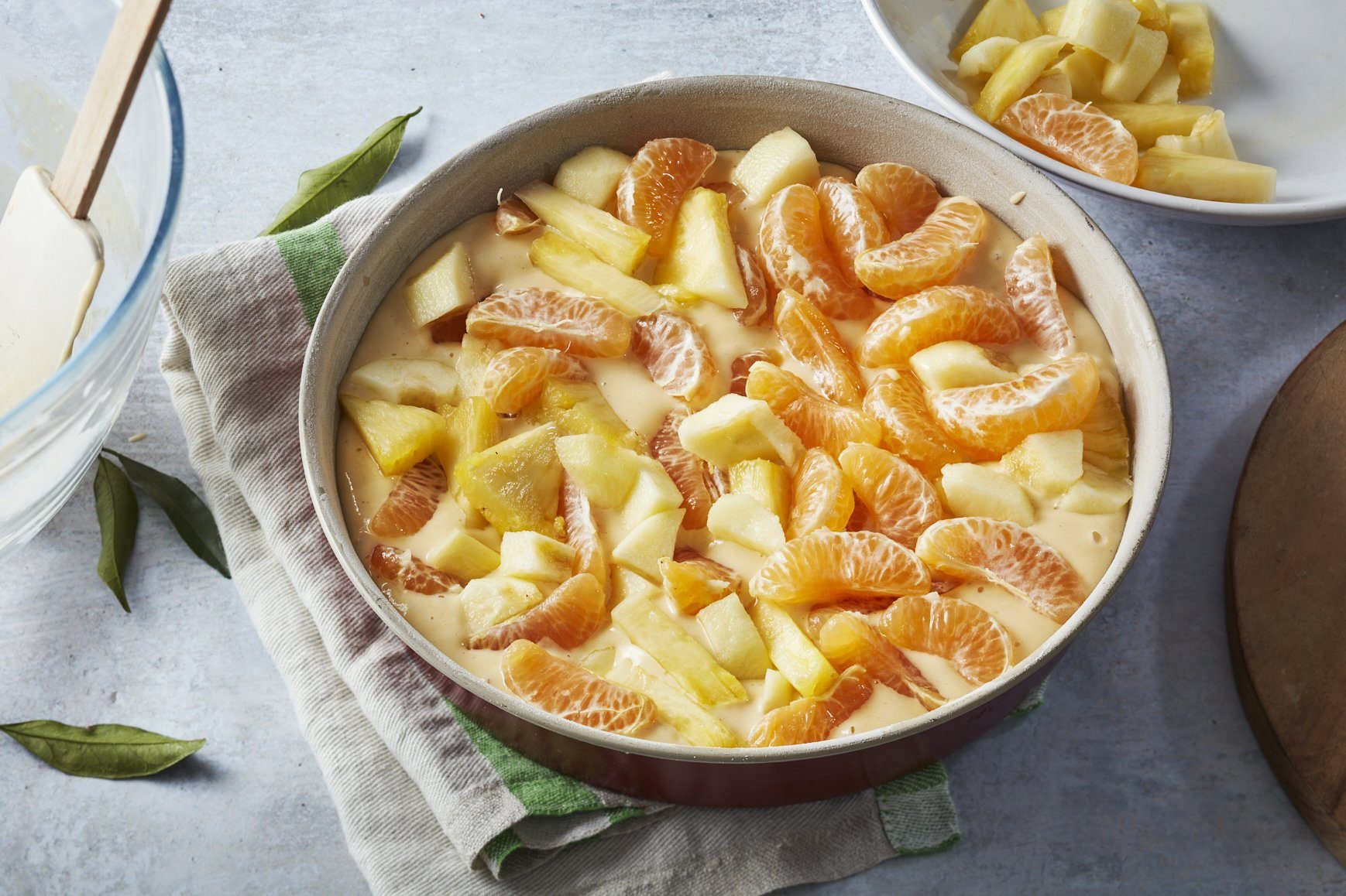 Clafoutis clémentine pomme, ananas, vanille Découvrez nos recettes