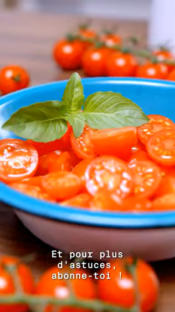 Découper des tomates cerises