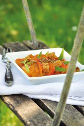 Poêlée d'abricots au pain d'épice