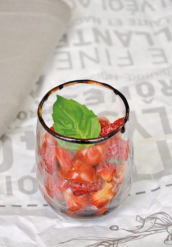 Tartare de fraise et tomates