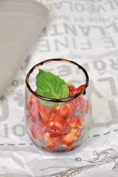 Tartare de fraise et tomates