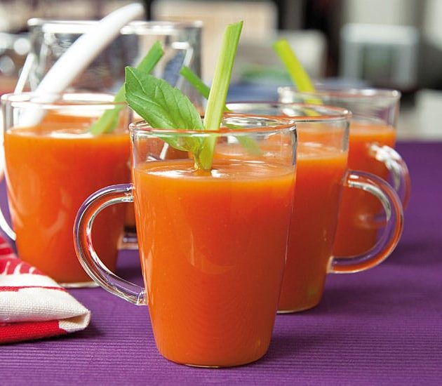 Gaspacho express tomate-basilic