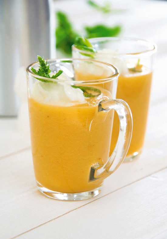 Gaspacho de melon, chantilly à la menthe fraîche Découvrez nos recettes