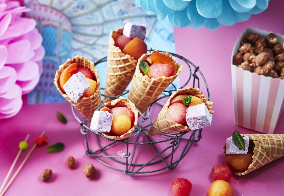 gaufre guimauve à la cerise et fruits frais Découvrez nos recettes