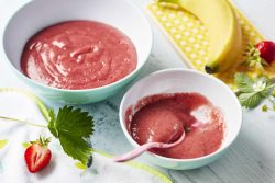 Compote de fraise, banane