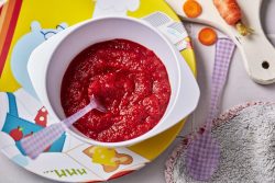 Purée de betterave, carotte