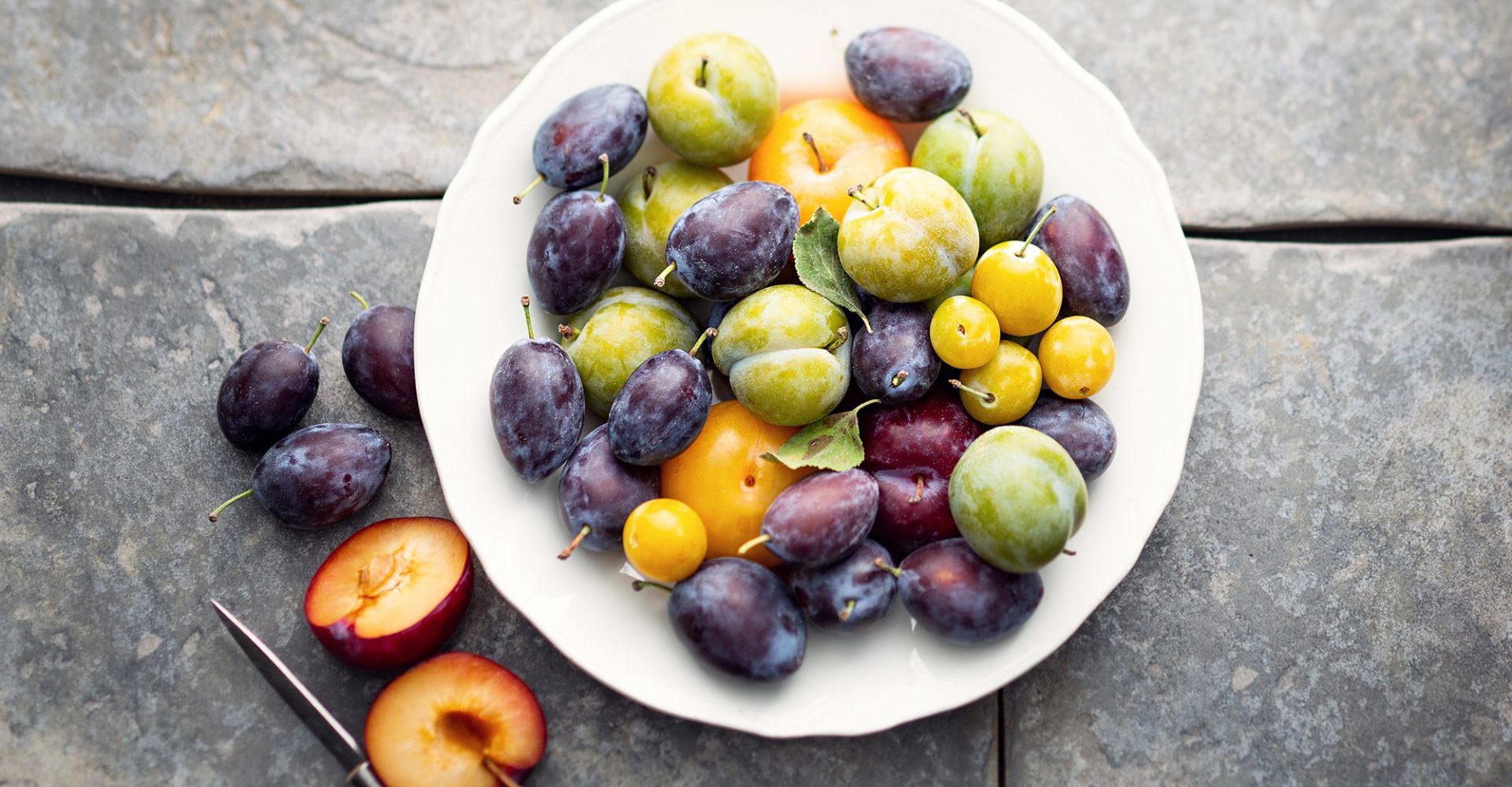 Différentes variétés de prunes