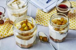 Trifle onctueux aux prunes