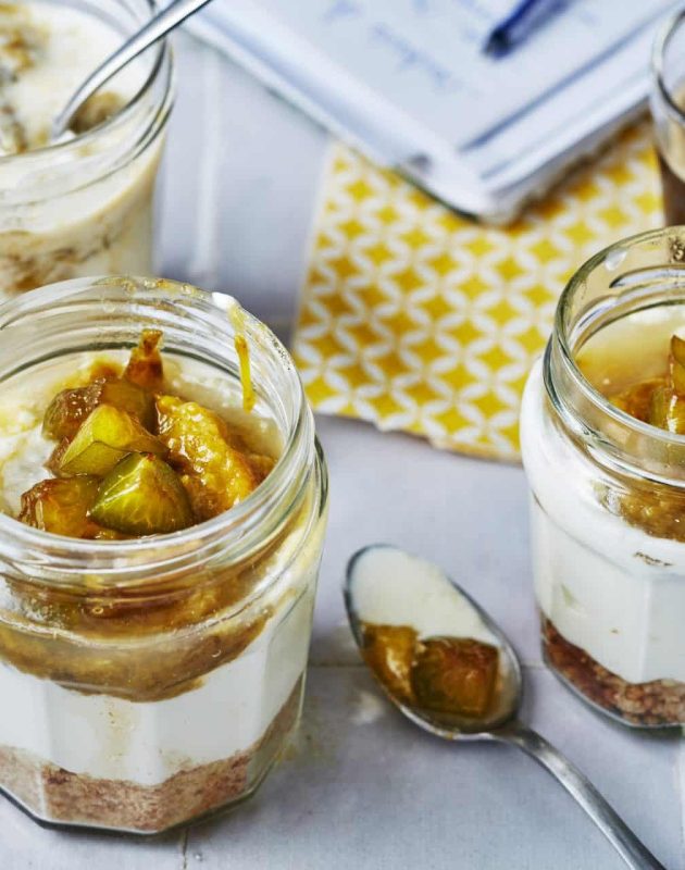 Trifle onctueux aux prunes