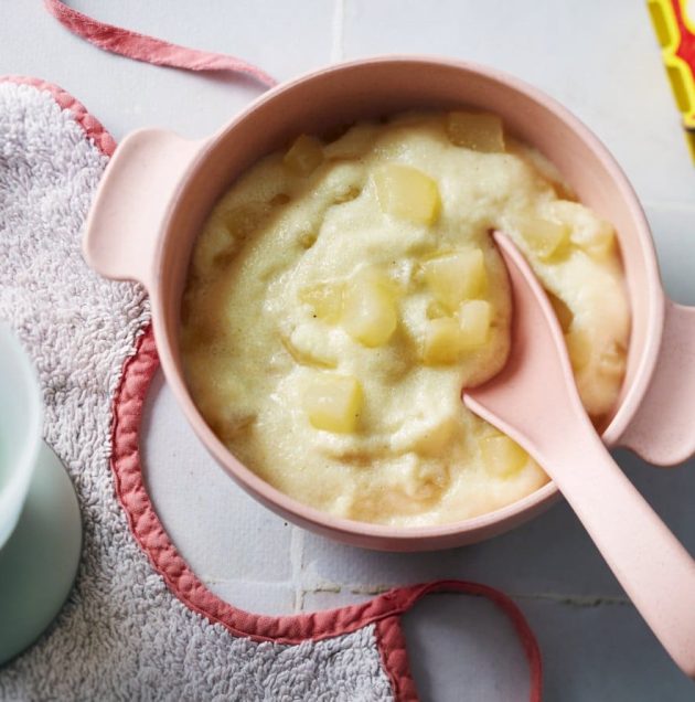 Semoule de lait aux poires