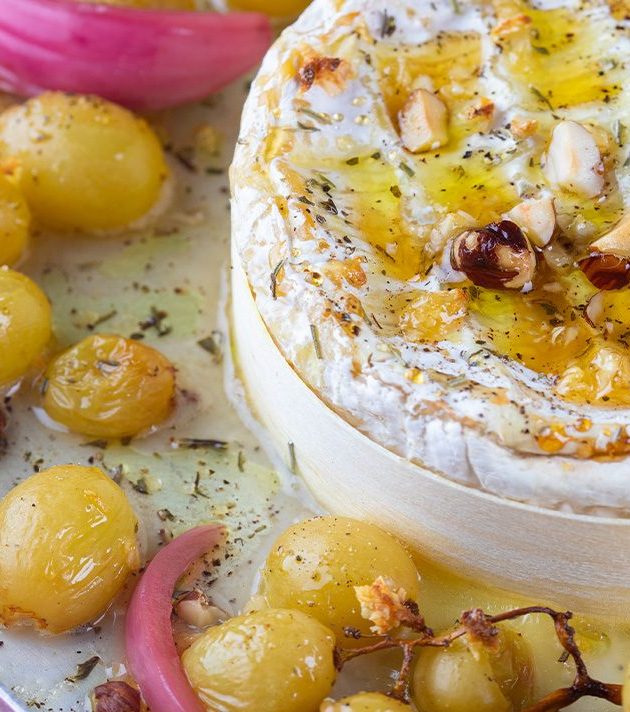 Camembert rôti raisins
