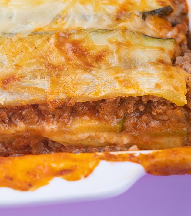 Lasagne bolo courgettes