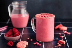 Milkshake aux fruits rouges
