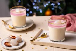 verrines de mousse litchi horizontale