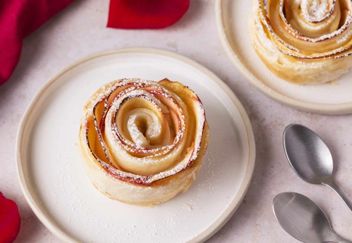 tartelettes pommes roses horizontal