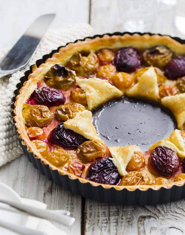 Tarte soleil aux prunes
